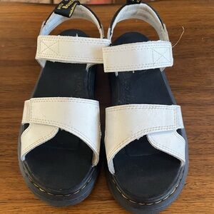 Girls Doc Martens White Sandals